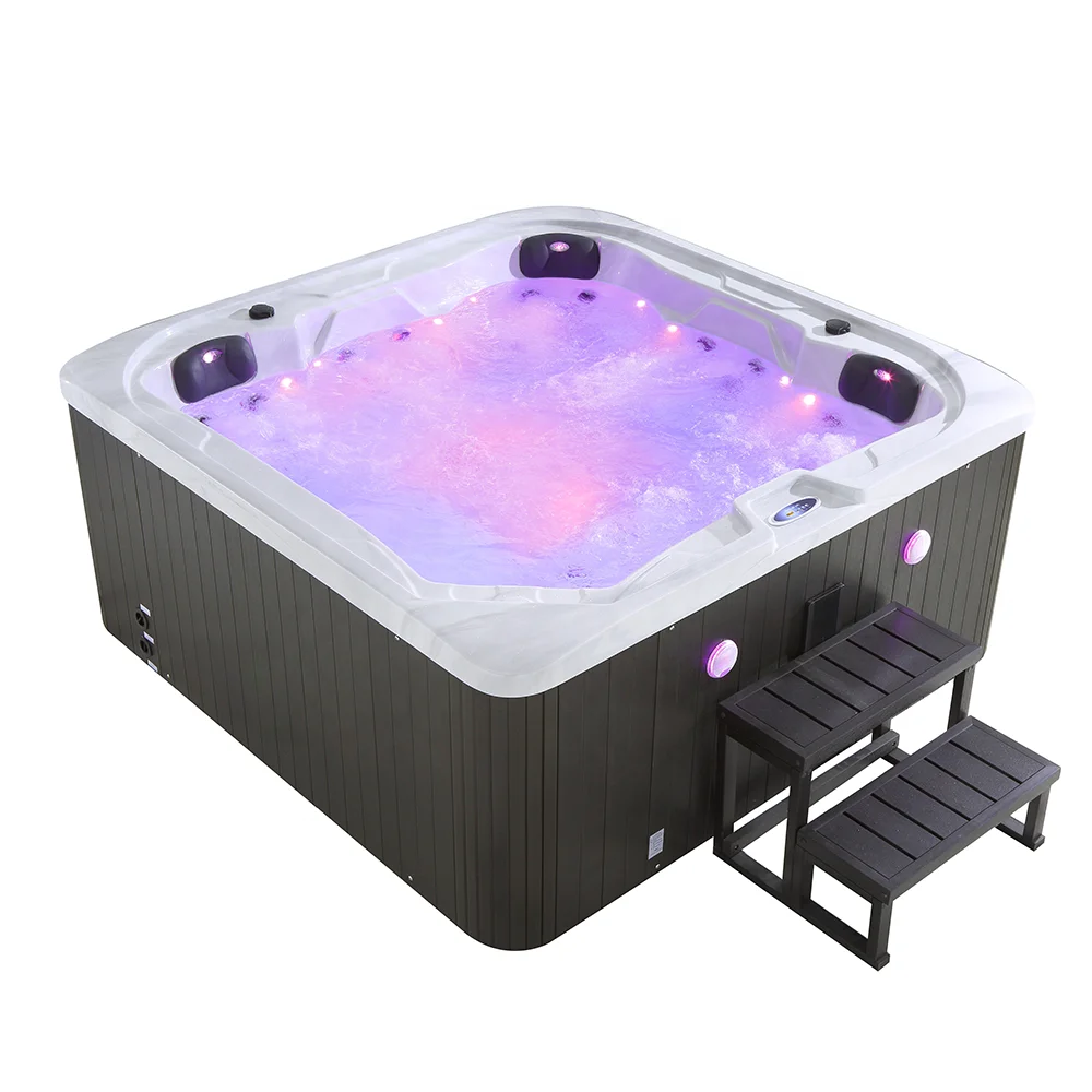 Custom 2026 Villa Hot Selling 5 Person Massage Bathroom Outdoor Spa Whirlpool Hot Tub Swimming