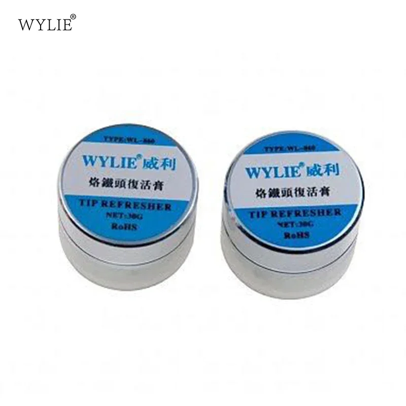 WYLIE WL-860 Solder Iron Tip Refresher Resurrection Cream Clean Paste for Cleaning Soldering Tips Oxidation