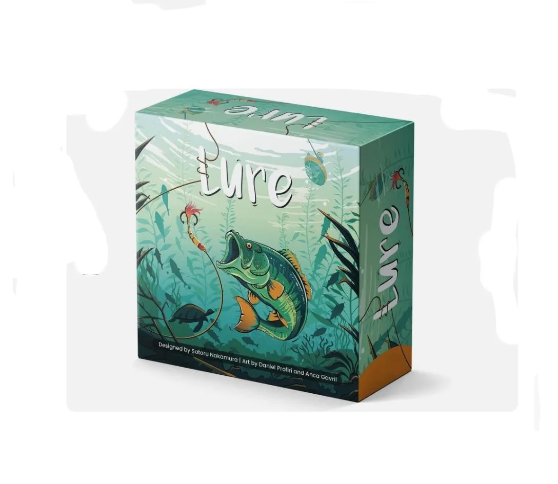 

Настольная игра Lure Board Game - Ставки на кубики и ловля рыбы для взрослых | Семейная стратегическая рыбалка-игра для 2-5 игроков | 15-минутное время игры