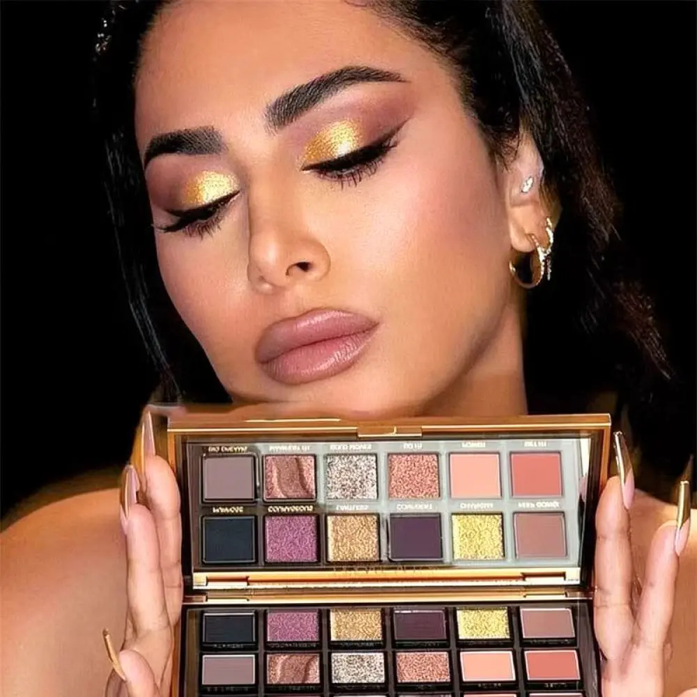 Elegant 18 Color Eyeshadow Palette Matte Shimmer High Pigment Blendable Makeup Set For Daily Beauty Looks