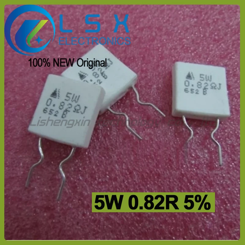 10pcs-5w-082r-5-r82-resistor-de-ceramica-de-cimento-novo-e-original