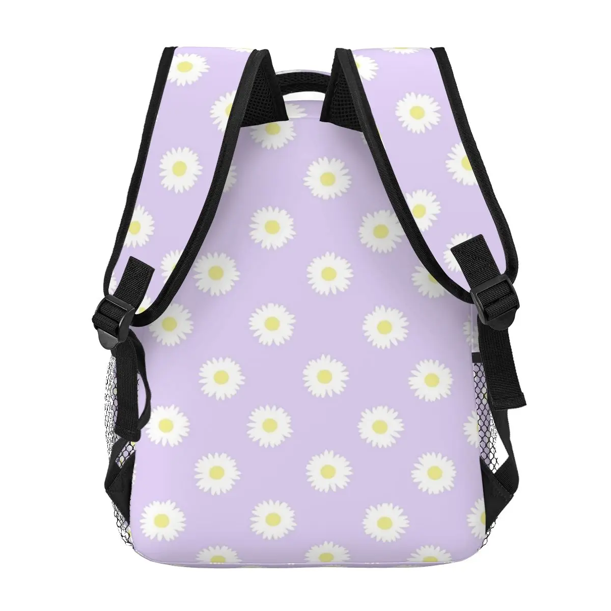 Daisy Purple Pastel Aesthetic Cute Daisies Flower Cottagecore Backpacks Boys Girls Bookbag School Bags Rucksack Shoulder Bag