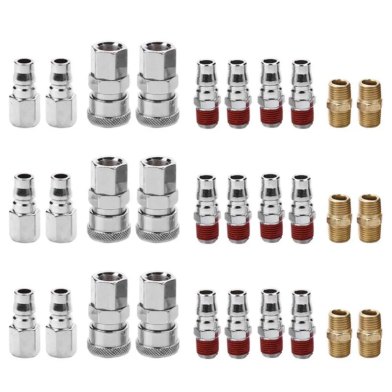 

SEWS-30 шт. 30-секционные быстроразъемные пневматические соединители-муфты для воздушных шлангов и компрессоров, 1/4 дюйма BSP