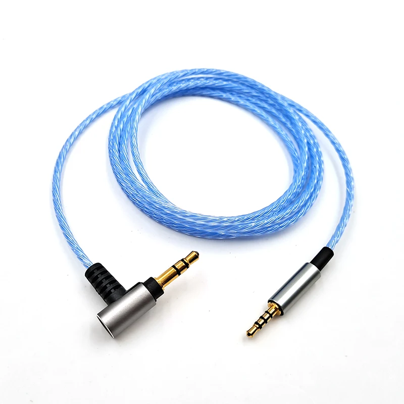 ل AKG JBL دينون Sennheiser الإبداعية LIVE2 Y50 Y55 E50 D340 D320 PXC550 سماعة استبدال 3.5 مللي متر إلى 2.5 مللي متر كابل مطلي بالفضة