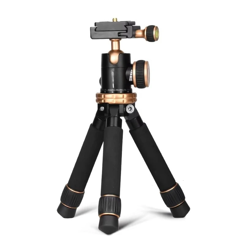 Tripod with 2-stage adjustable aluminum alloy mobile phone desktop stand