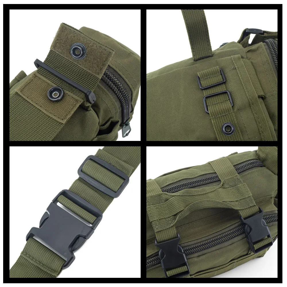 SINAIRSOFT High Quality Outdoor Tactical Backpack Waist Pack Waist Bag Mochilas Molle Camping Hiking Climbing Pouch 3P Chest Bag