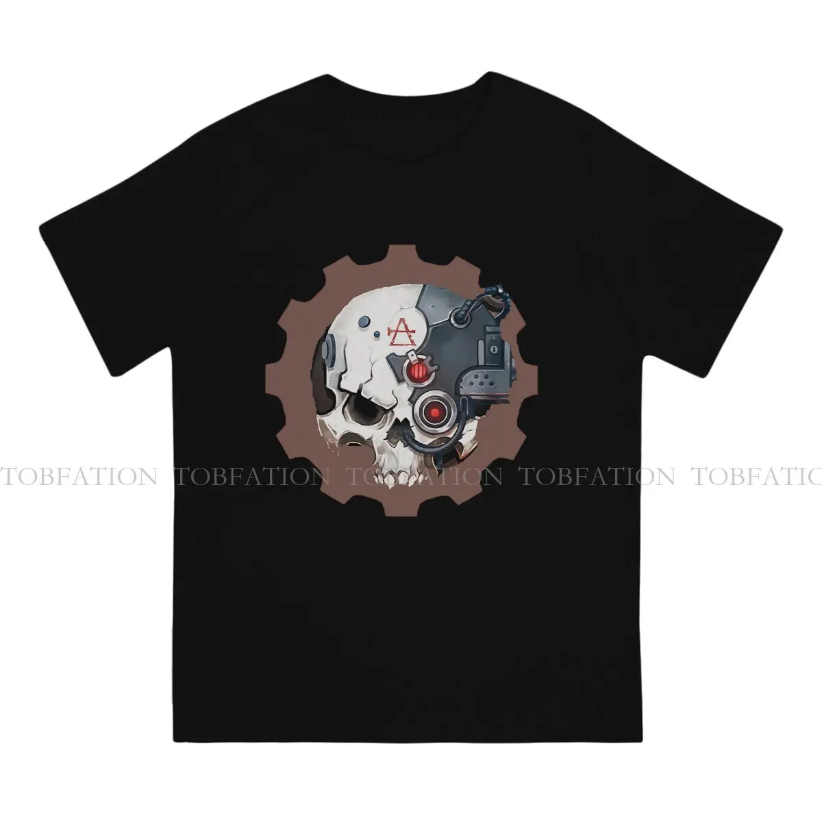 Omnissiah Gear Head Adeptus Machines Omnissiah Men T Shirt Cotton Alternative O-Neck Tee Shirt Harajuku Clothing