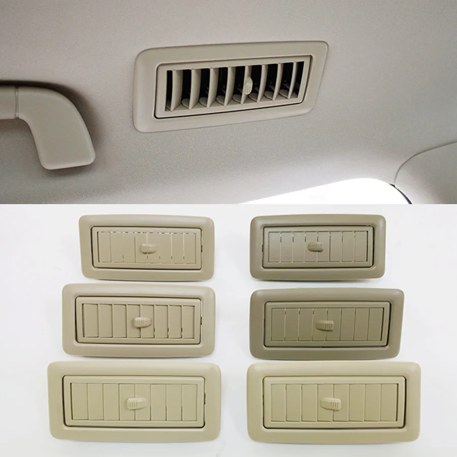 1x Beige Car Roof Top Air Conditioning Outlet A/C Vent Grille For Toyota Land Cruiser LC200 Prado 2008-2011 2012-2015 2016-2017