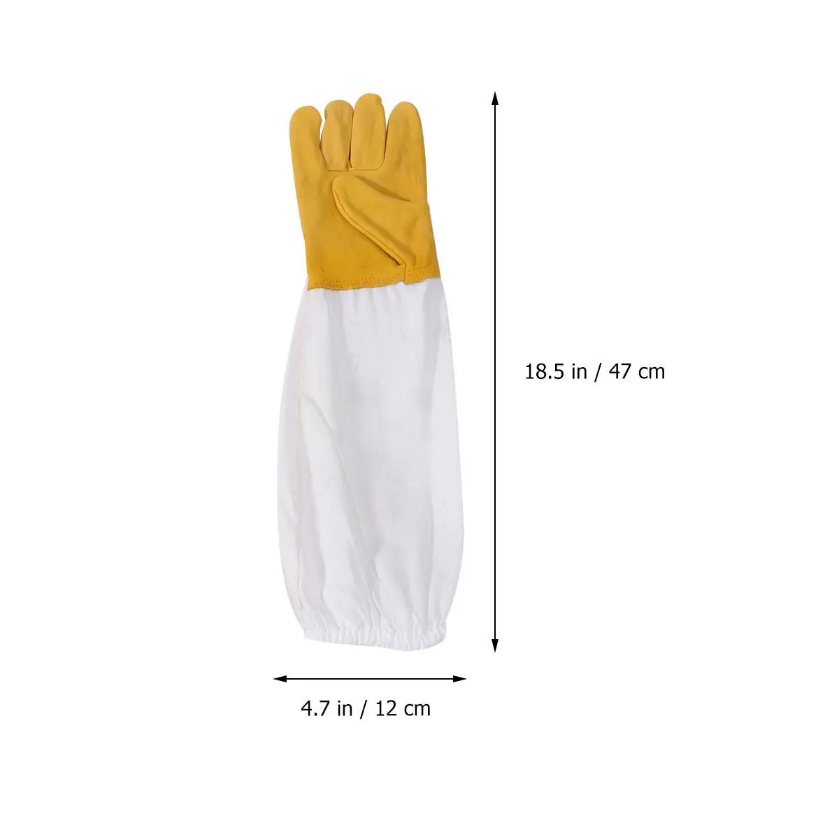 1Pair Lightweight Beekeeping Gloves White Xl for Beekeepers Protective Work Gloves Safety Gardening Industrial Use Reusable Easy