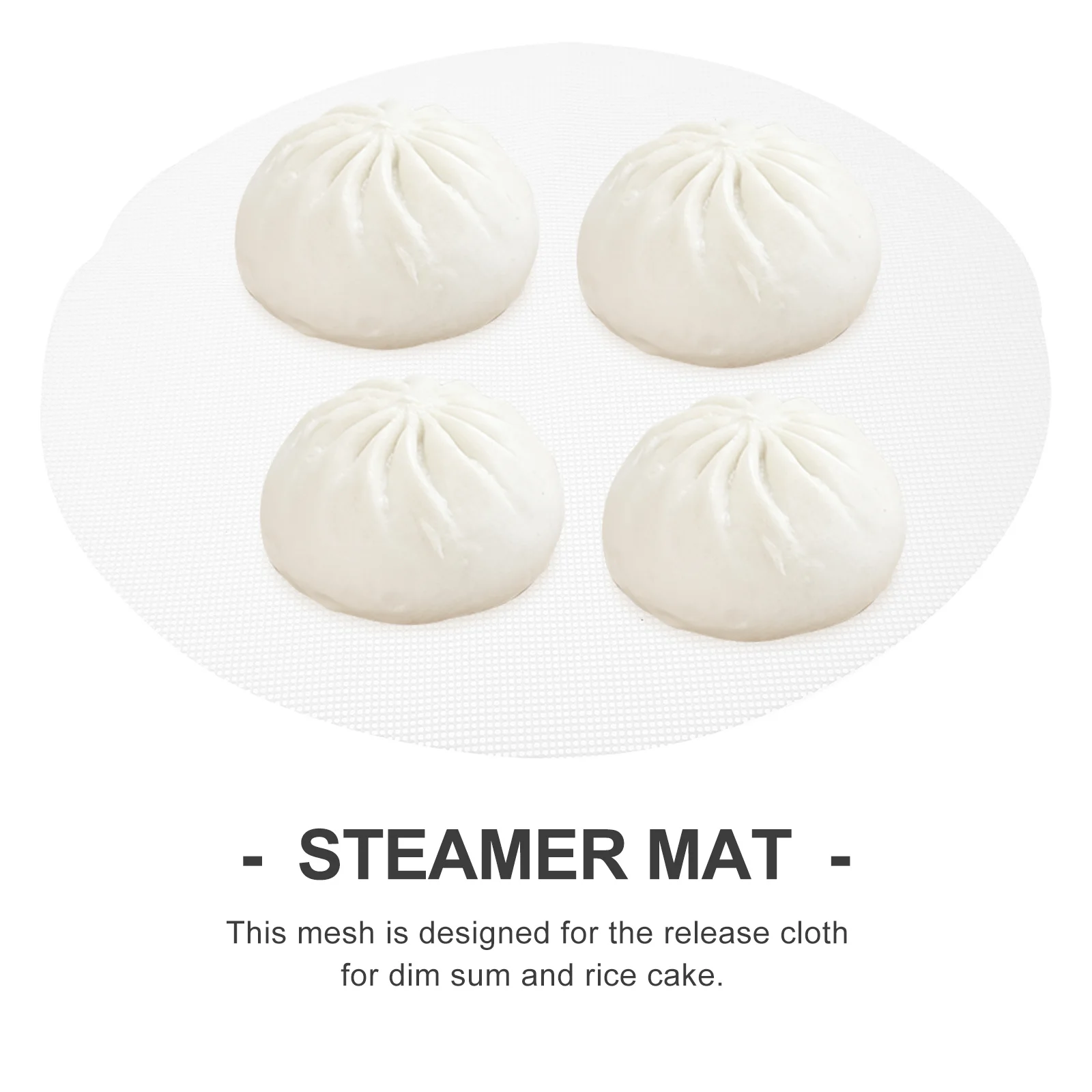 

5 pcs Silicone Steamer Mesh Non-Stick Reusable Round Steaming Mat For Dim Sum Rice Cake Cooking Baking 30Cm Kitchen Utensils