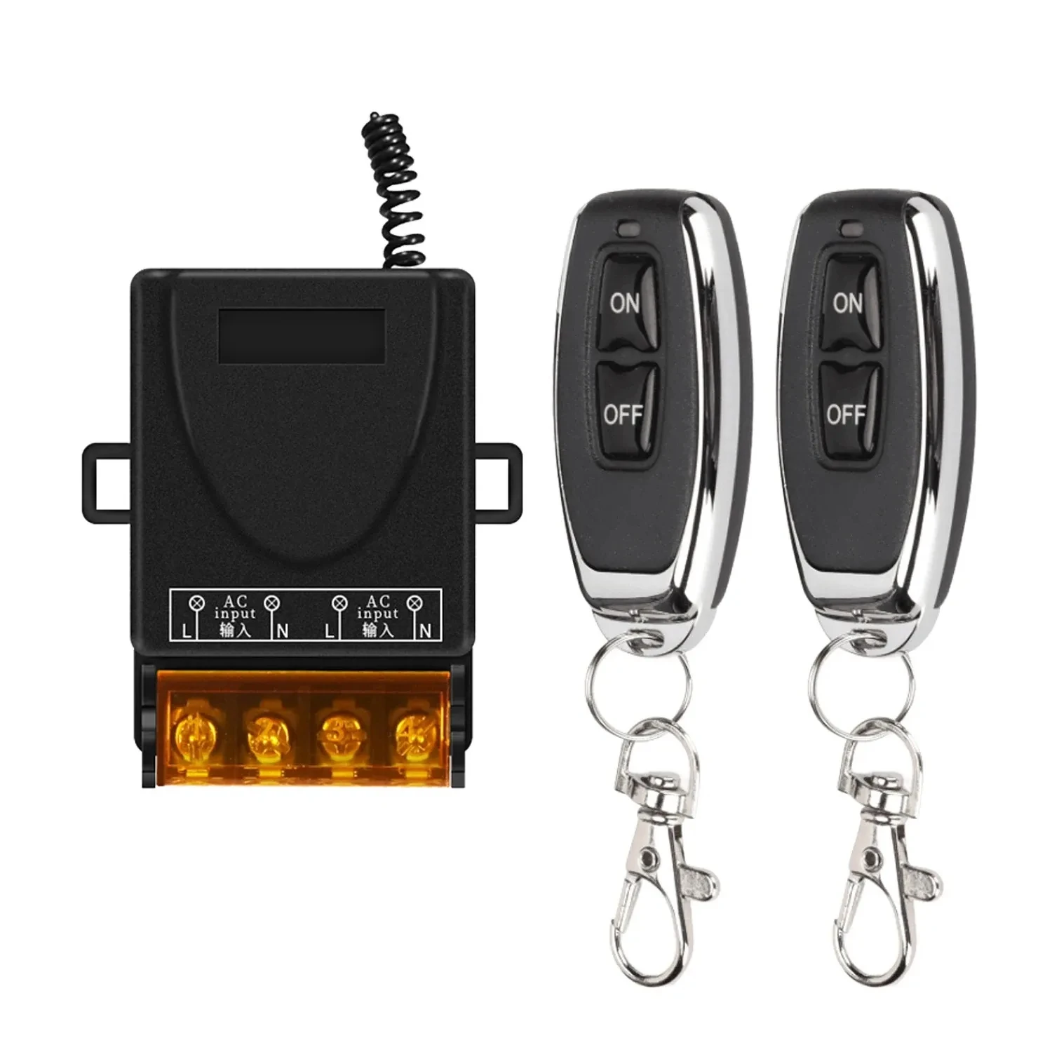 AC220V Hign Power On off Remote Control 433Mhz Remote Control Switch Transmitter for Water Pump Motor LED/Electric Appliance