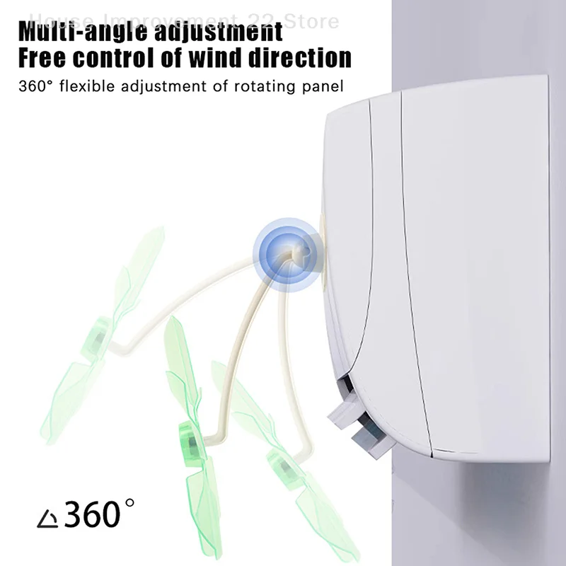 3Pcs Wall Mounted Conditioning Guide Fan Adjustable Plastic Air Conditioner Vent Cover Windmill Shaped Anti Direct Blowing