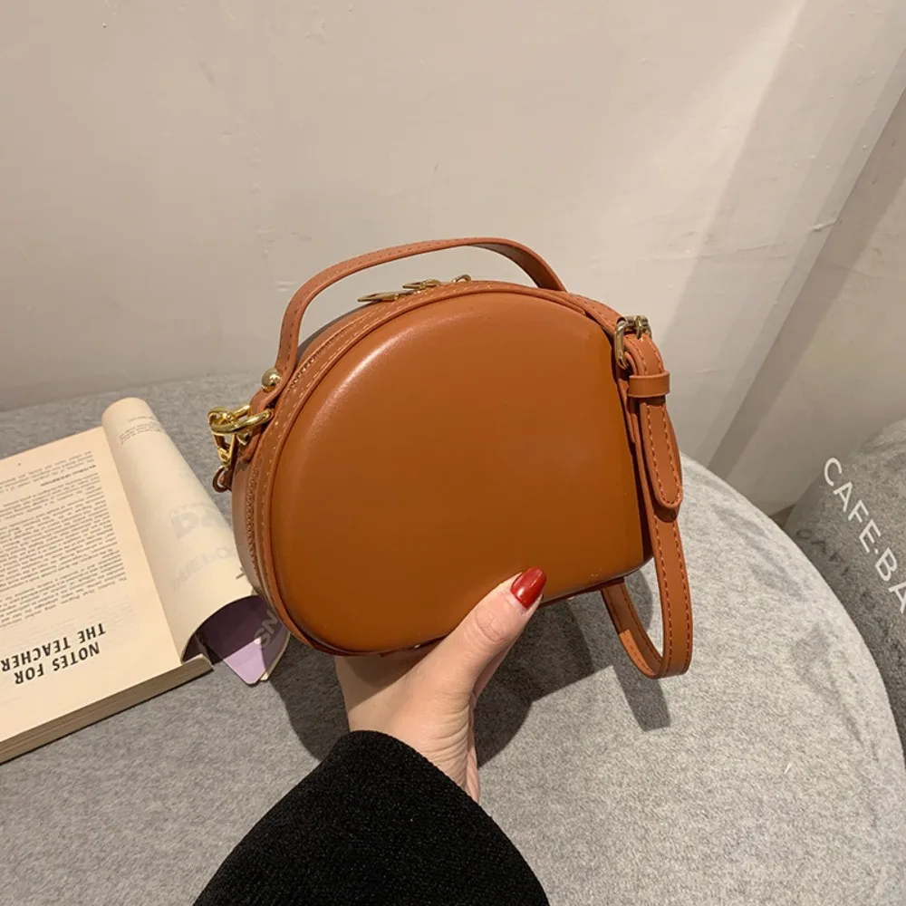 

PU Leather Handbag New High-quality Instagram Style Crossbody Bag Small Half-moon Shape Shoulder Bag Versatile