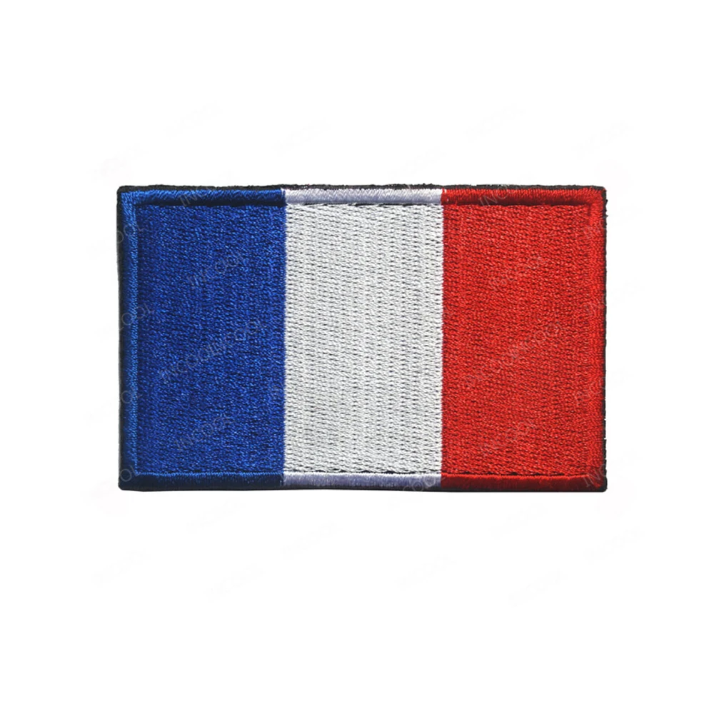 France Flag Embroidered Patches French FR Flags Armband Shoulder Decorative Embroidery Patches For Clothing Backpack