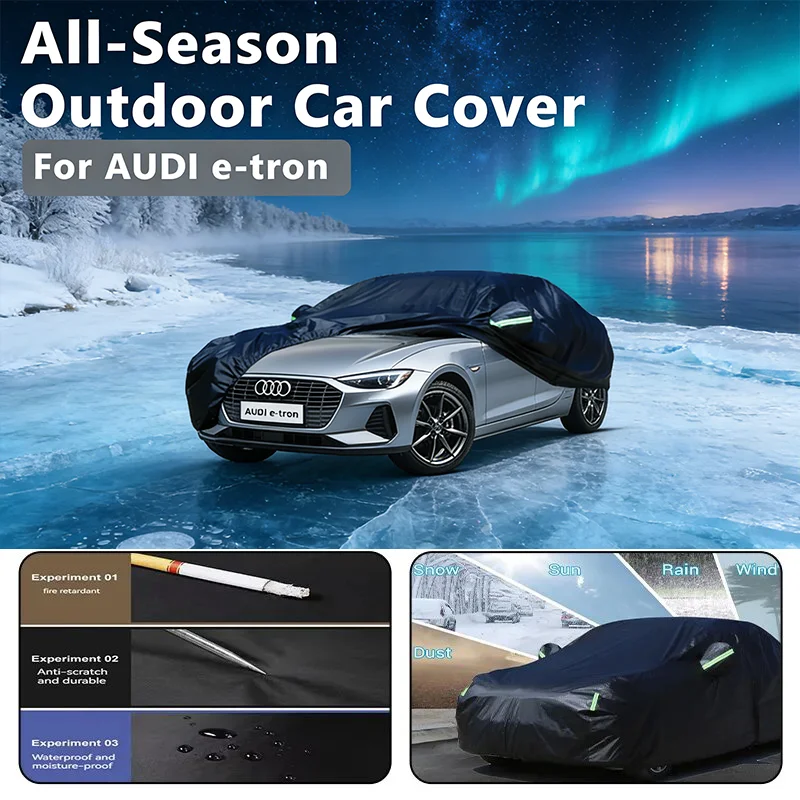 

Наружный автомобильный чехол для AUDI e-tron Sportback — полная защита на открытом воздухе, водонепроницаемый, пылезащитный, термостойкий