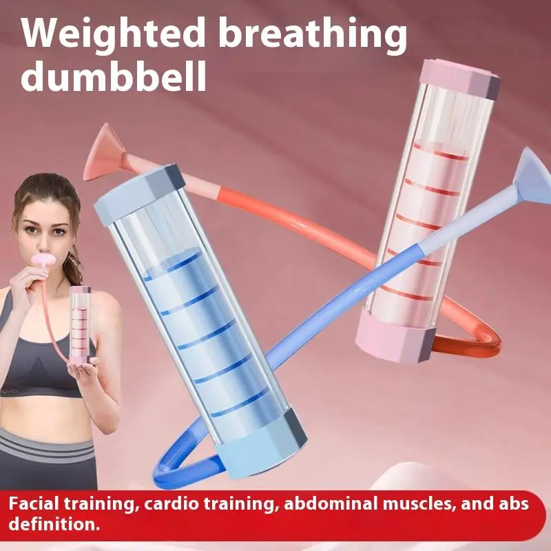 Multifunktionales Bauchtraining, Hantel, Atemübungsgerät, Lungenkapazitätstrainer für Erwachsene, Sporttrainingsgeräte – Detail 4