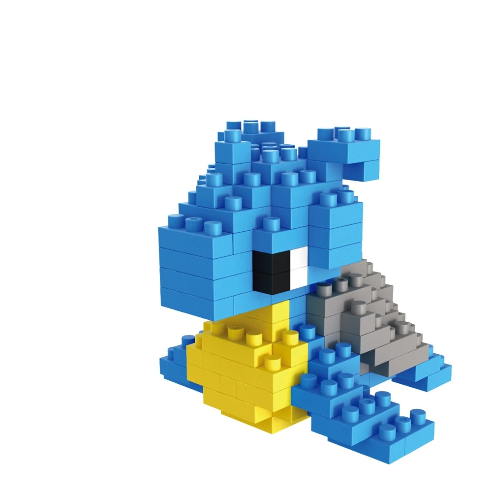 NO BOX Pokemon Kleines Gebäude Pokemon Nanoblock Cartoon Pikachu Bildung Spiel Grafik Pokemon Spielzeug für Kinder Geburtstag