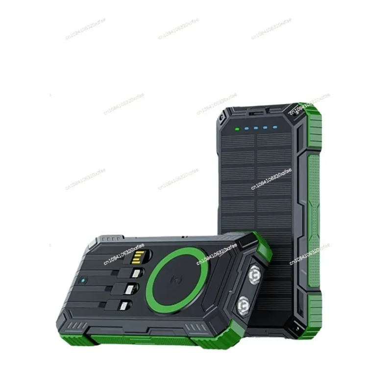 

20000mAh Solar Power Bank Two-way Fast Charging Outdoor Mobile Power Supply with Its Own Cable Genuine Charging Board
