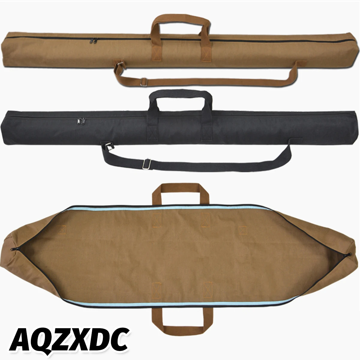 

Tactical Canvas Fishing Rod Bag 126cm 136cm Multif Portable Fishing Tackle Umbrella Bags Large Capacity fishing Accessories Bag