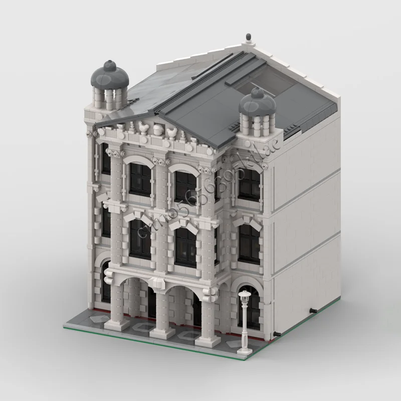 3582 Moc シティアーキテクチャシリーズクラシックホワイトビルディングブロック DIY セット組立ビルディングブロックおもちゃ子供のクリスマスギフト