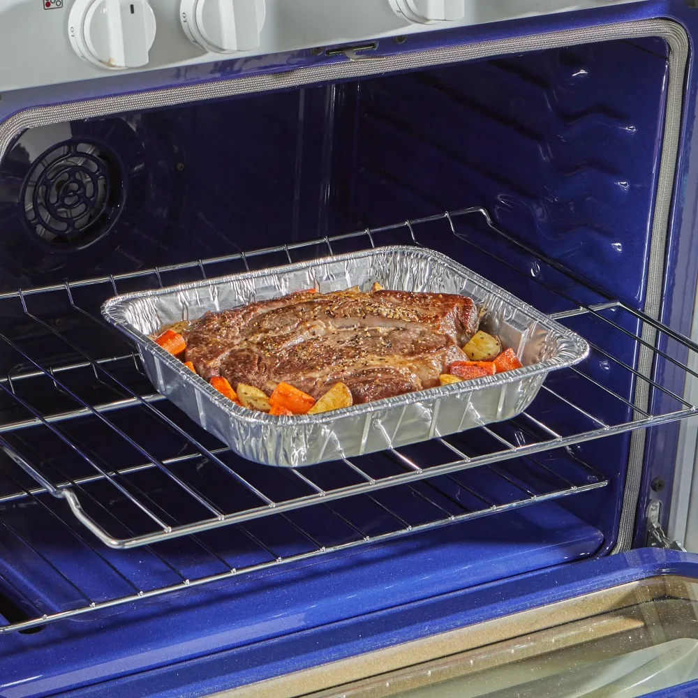 Half Size Aluminum Foil Steam - Food Storage Aluminum บทวิจารณ์และราคา