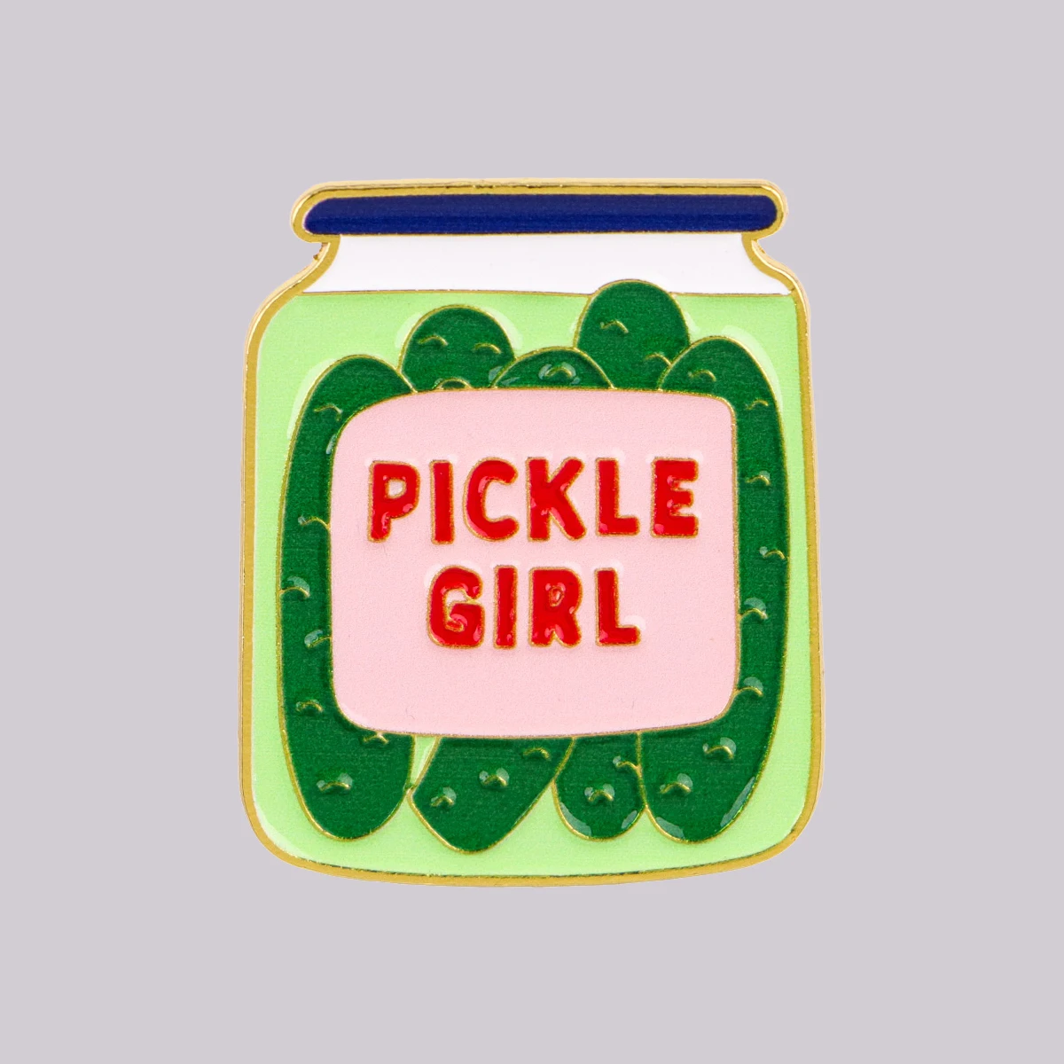 Забавная эмалевая брошь-значок «Pickled Girl» в виде огурца, для рюкзаков, одежды, аксессуаров, ювелирных изделий, подарков друзьям