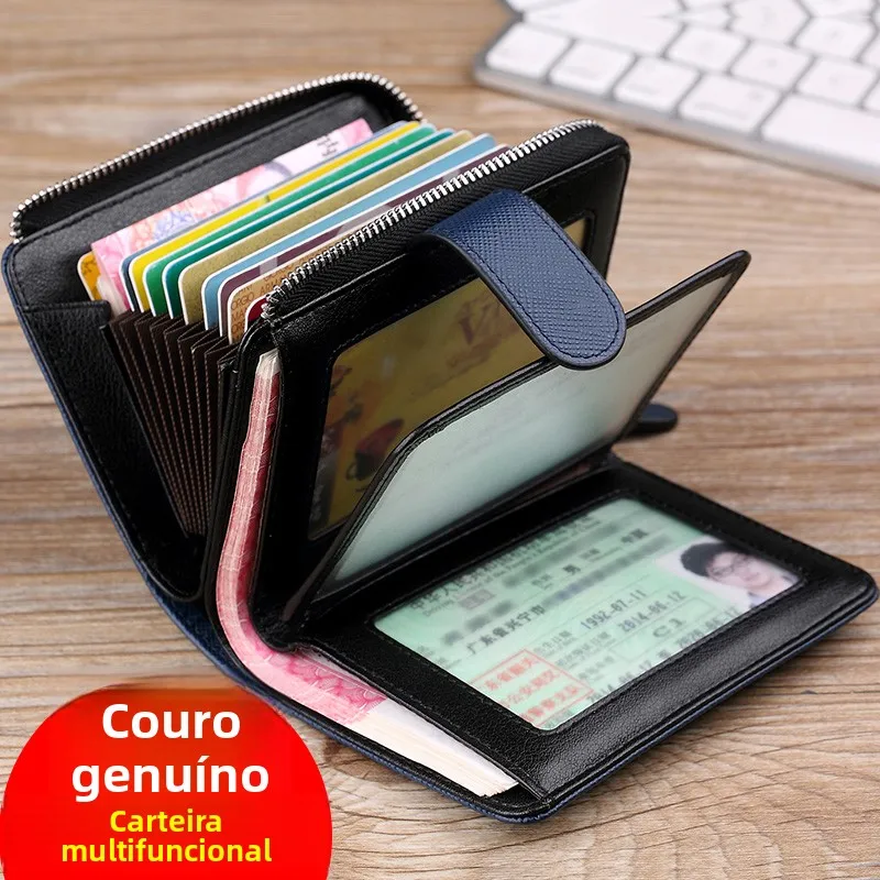 williampolo-men's-leather-coin-purse-short-large-capacity-multi-card-slot-wallet-driver-license-document-card-small-bag