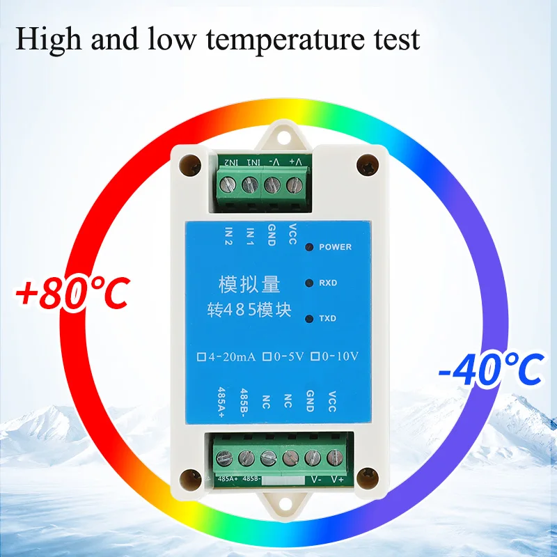 Analog Quantity Acquisition Module Modbus Voltage and Current Data Collected  Input 4-20mA to RS485 Watchdog