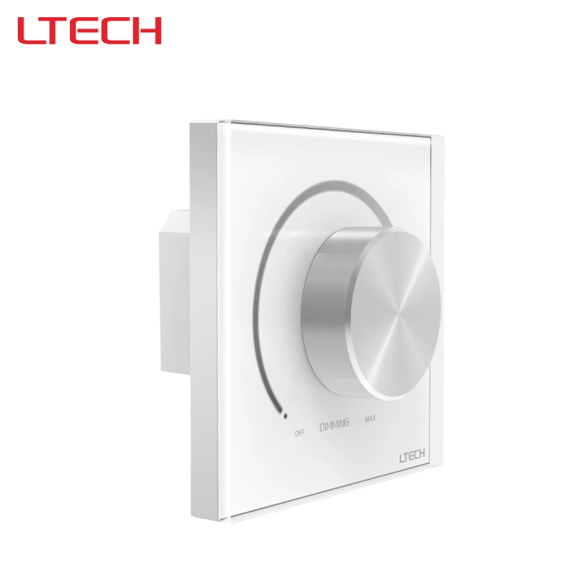 LTECH Thyristor Dimmer Knob-Operated Dimmer Panel Light Brightness Dimmer Leading-Edge/Trailing-Edge Phase-Cut Dimming