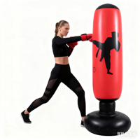 160cm Inflatable Boxing Bag Adult Kids Boxing Punch Sandbag Freestanding Boxing Training Target Fitness Sports Sanda Equipment