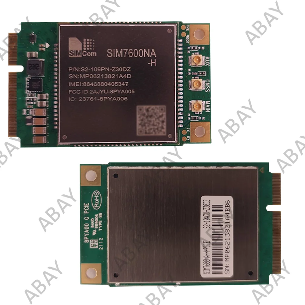 SIMCOM SIM7600NA-H at & t/Verizon 인증을받은 미니 PCIe 4G 멀티 밴드 LTE 모듈 CAT4 B2/B4/B5/B12/B13/B14/B25/B26/B66/B71