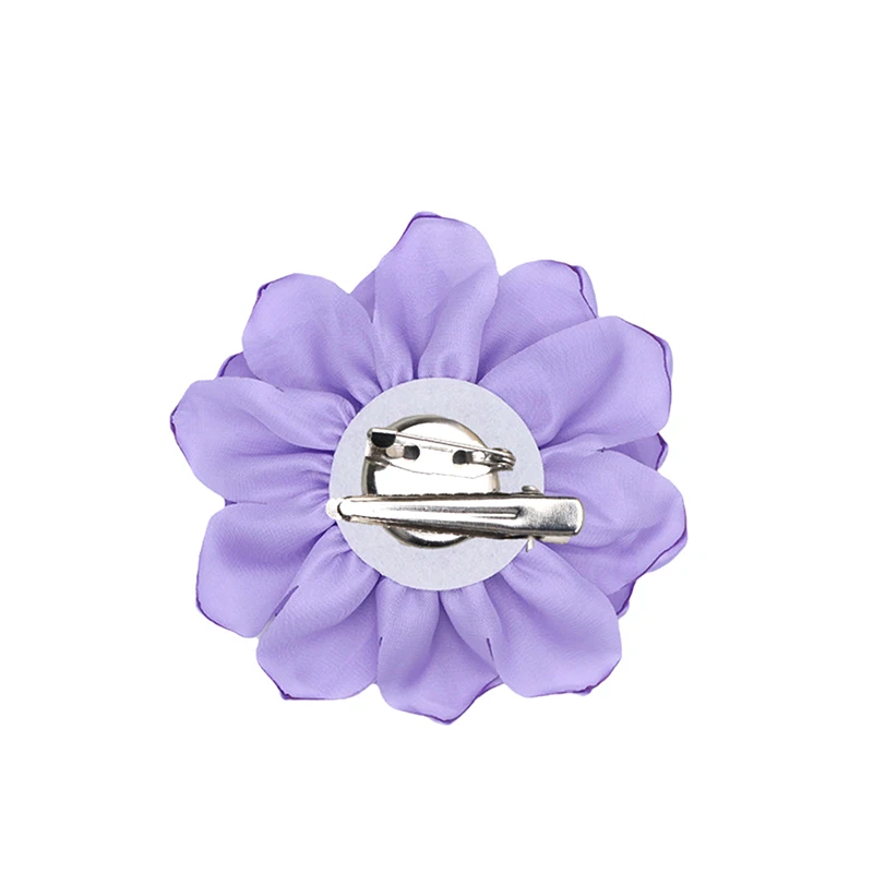 لذيذ النسيج زهرة كبيرة بروش التلبيب دبوس حساسة أنيقة زهرة المتضخم بروش دبوس زهرة دبوس الشعر أغطية الرأس الوصول إلى الشعر