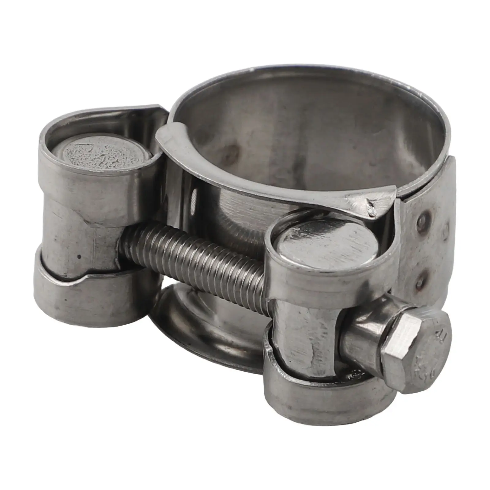 1PCS Heavy Duty T-Bolt Exhaust Clamp Stainless Steel Hose Clamp Pipe Clamp 44-47mm 48-51mm 52-55mm For Turbine Pressure Hoses