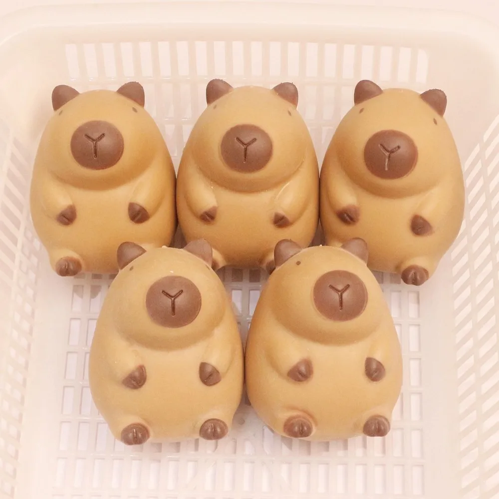 Cartoon Capybara Squeeze Spielzeug Langsam Rebund Stress Relief Dekompression Spielzeug Fingertip Mehl Tiere Zappeln Sensorischen Spielzeug