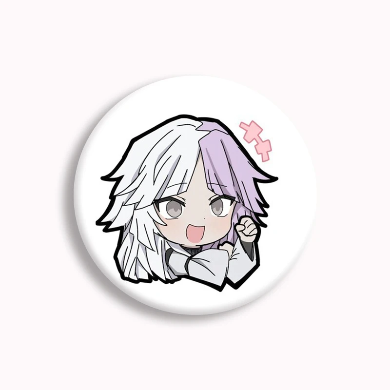 Japan Anime Bungou Stray Dogs Sigma Button Pin Creative Fan Art Meme Brooch Badge Bag Decor Accessories Fans Collect Party Gifts