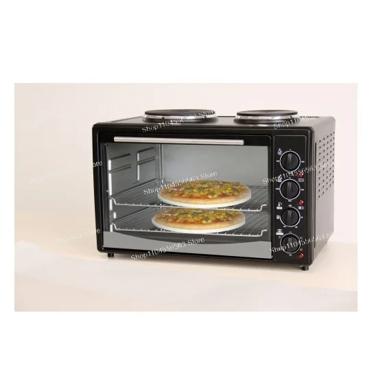 Forno elettrico portatile per elettrodomestici da cucina da 45 litri con due piastre riscaldanti
