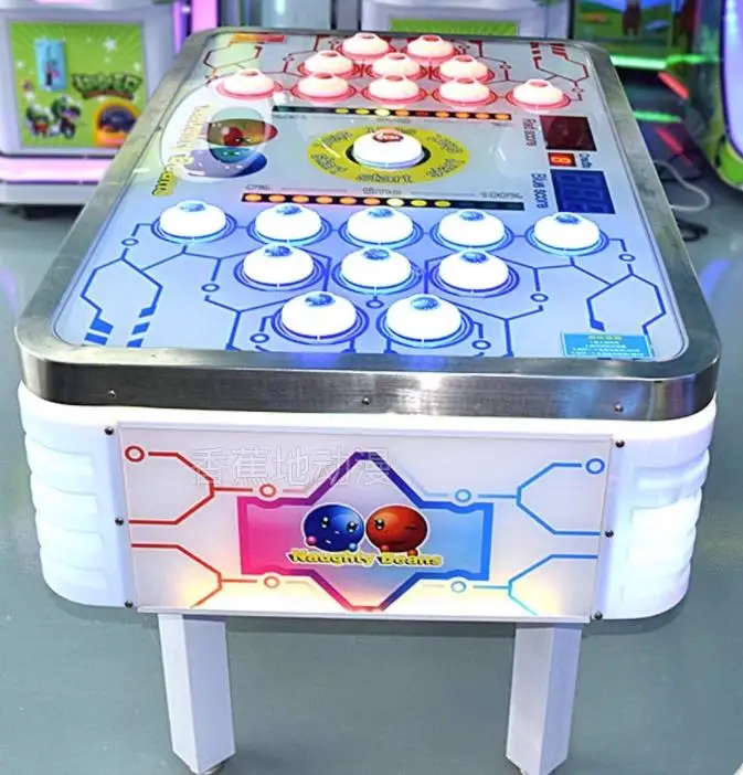 Naughty Beans-máquina de Arcade que funciona con monedas, equipo de entretenimiento, martillo de golpe, tablero con pantalla de cables, botón led,