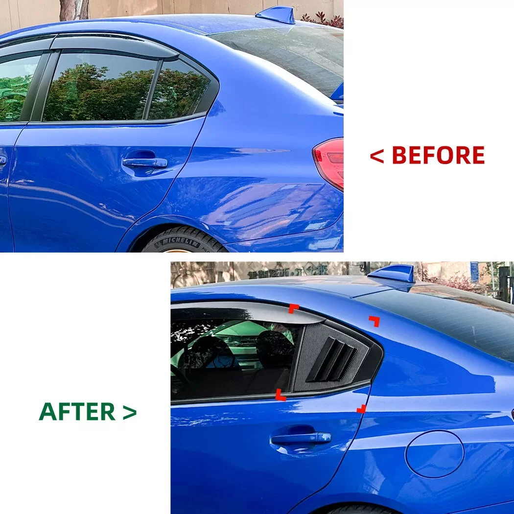 For Subaru WRX STI VA 2014 2015 2016-2021 Year Windows Louver Body Kit Accessories view 2