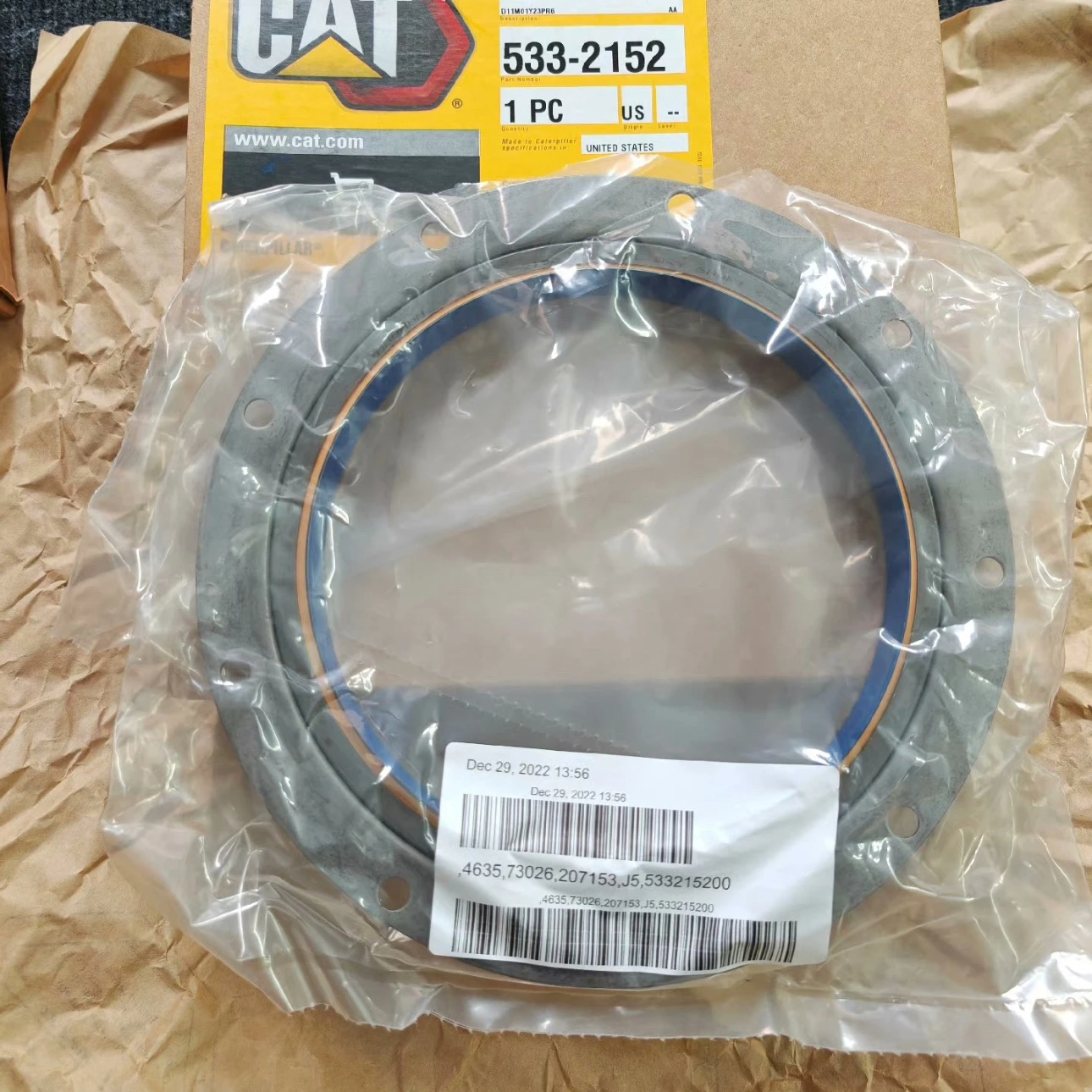 533-2152 for CATERE345D 349D2 C13 Crankshaft Rear Oil Seal (at Engine and Hydraulic Pump)