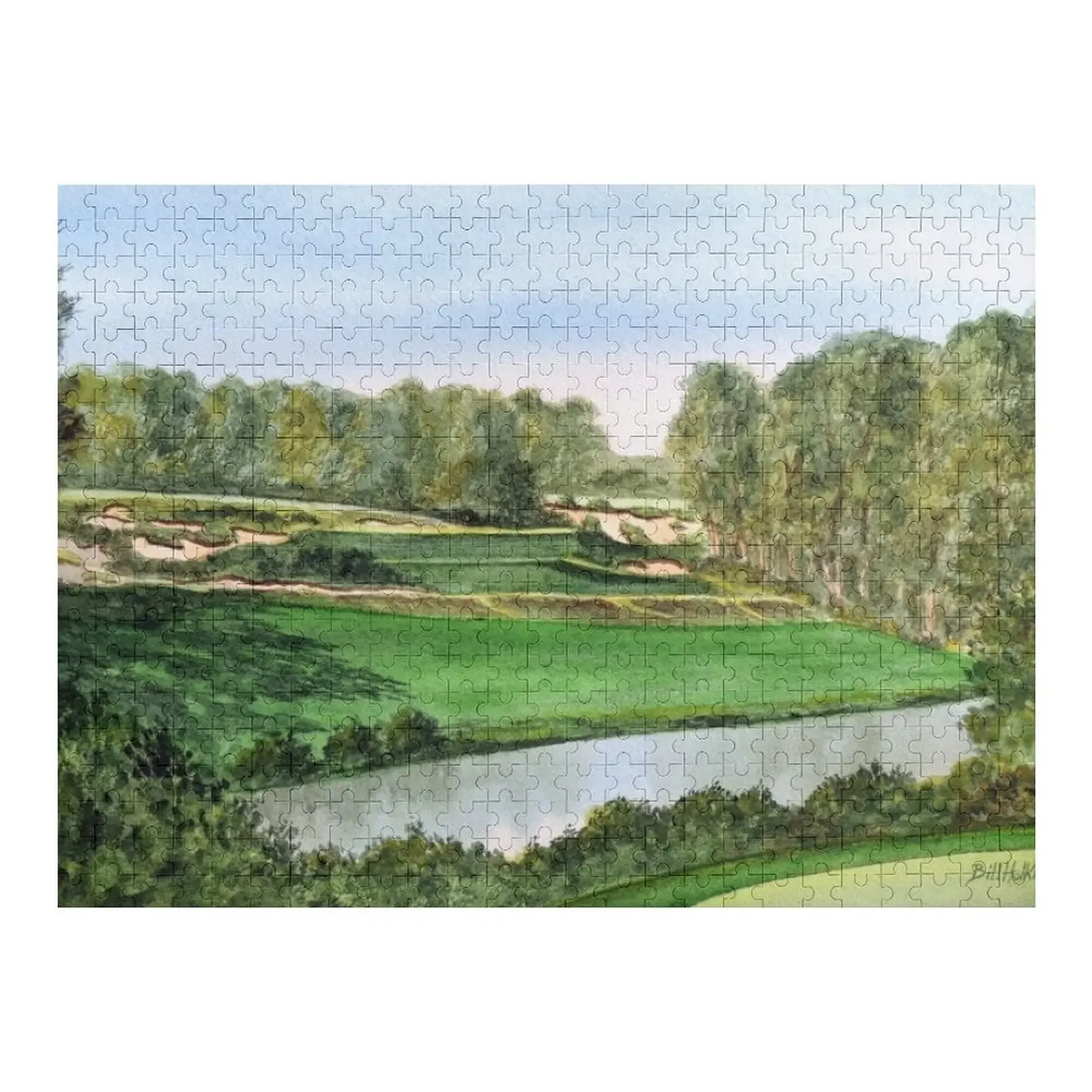 

Pine Valley Golf Course New Jersey 5th Hole Jigsaw Puzzle Custom Name Child Toy Animal Game Children Puzzle