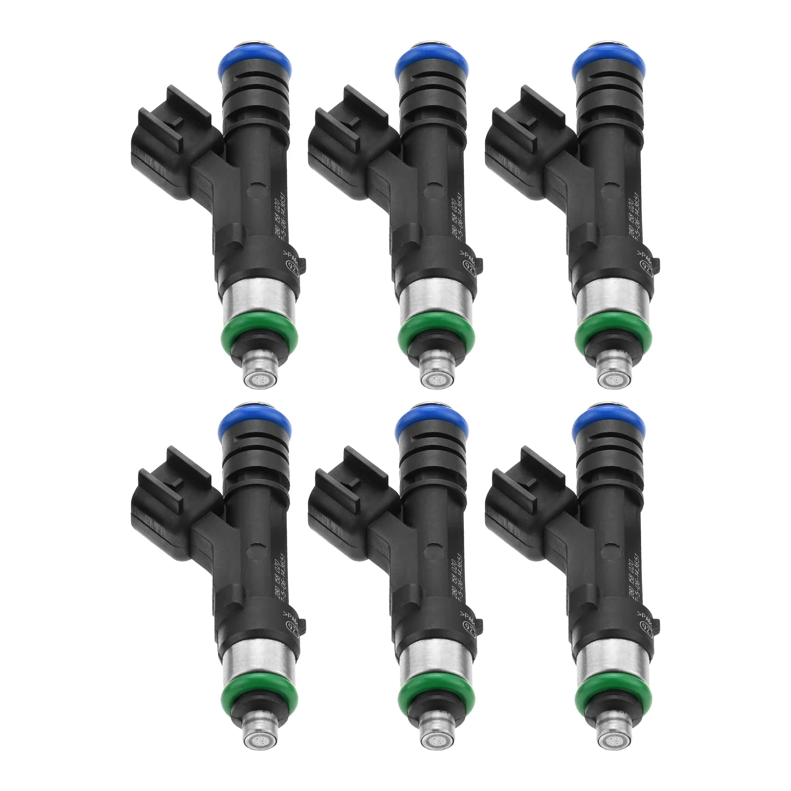 6Pcs 0280158020 Fuel Injectors for Dodge Dakota Durango Nitro Ram 1500 for Jeep Commander Grand Cherokee Liberty for Mitsubishi