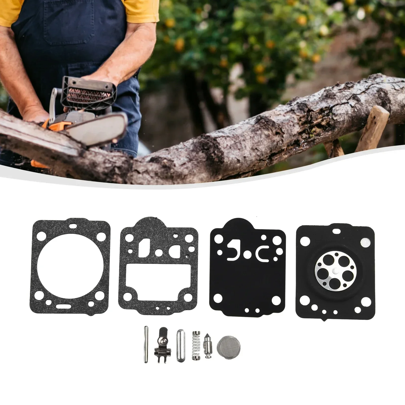 Carburetor Repair Rebuild Kit For 435 435E For Zama RB-149 Chainsaw Carburetor Membrane Gasket Set Power Tool