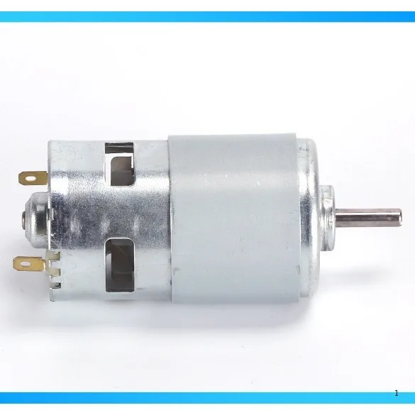 795 fan motor, micro DC motor, double ball bearing 12-24V high speed 775 round shaft motor 895