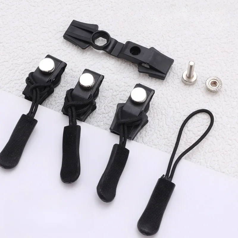 Universal Detachable Zipper Slider Puller Detachable Instant Repair Kit DIY Replacement Lever Locks for Clothing Luggage