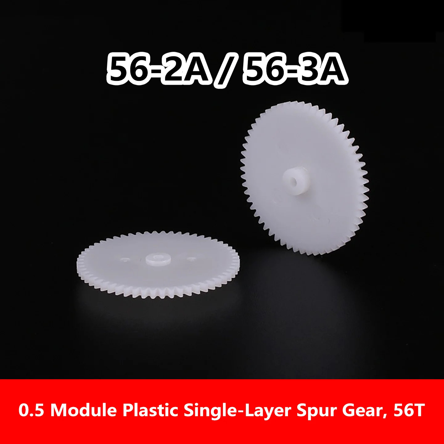 562A 0.5 Module, 56T Gear, POM Plastic Gear, Single Layer Gear, 2A Motor, DIY Toy Model, Rack Pinion