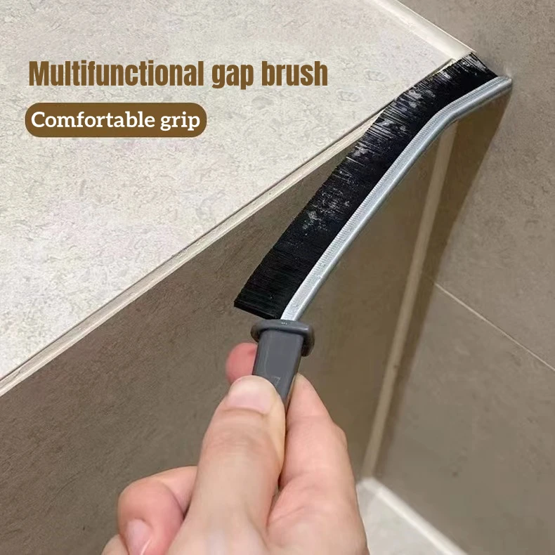 Bathroom Gap Brush, Home Kitchen Tile Dead Corner Cleaning Brush, Multifunctional Window Crevice Groove Dust Cleaning Brush