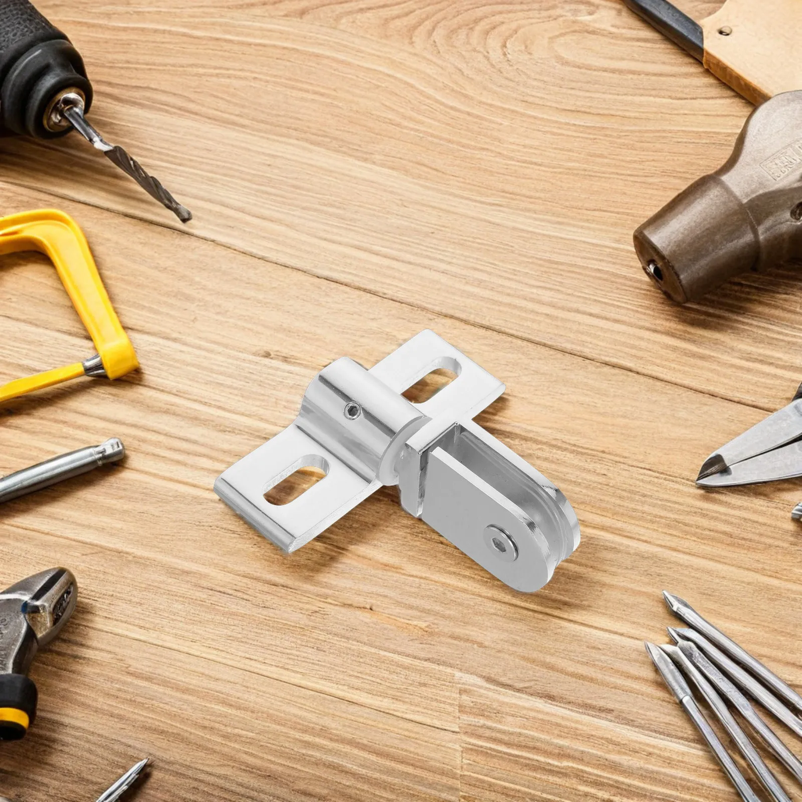 

2Set Frameless Glass Shower Door Hinge Heavy Duty Pivot Hardware Alloy Bathroom Door Fittings Replacement Shower Glass Hardware