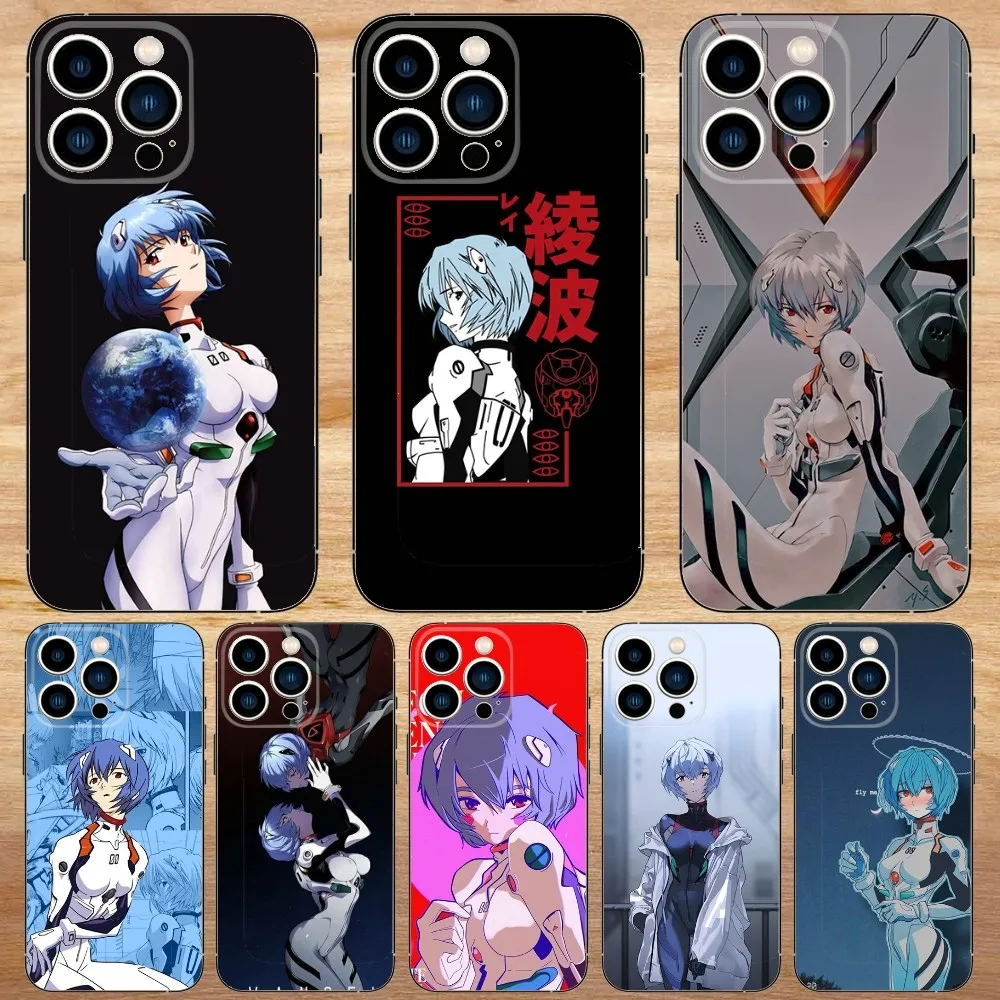 

R-Rei A-Ayanami Phone Case For iPhone15,14,13,12,11,Pro,Max,Plus,Mini,X,XS,XR,8,7,6,S,Plus,SE Soft Black Case