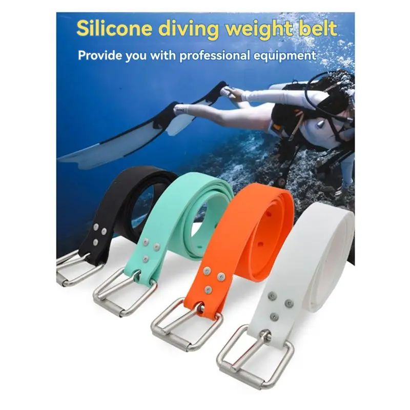 HOES-1.5M Adjustable Scuba Diving Weight Belt With 316 Stainless Steel Buckle For Free Diving, Spear Fishing Diving Belt Blue