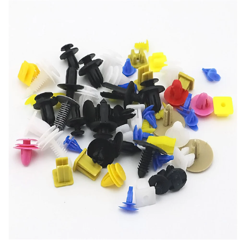 100Pcs Mixed Auto Fastener Car Fender Bumper Plastic Clips for Mercedes Benz AMG GLC GLE E CLA GLA W205 W211 W213
